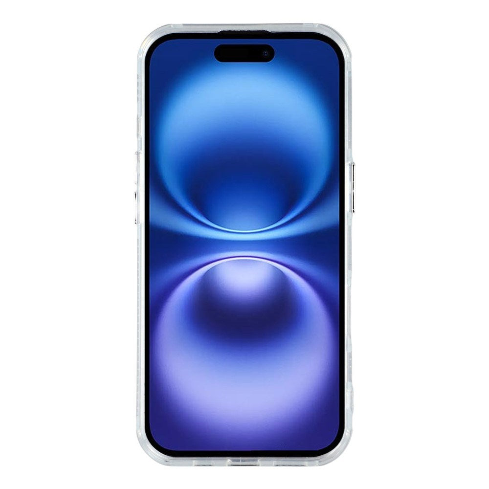 EIDERWOOD iPhone 17 Hybrid Plastic Case with Built-in Camera Lens Protection - Pearlescent Pattern / White