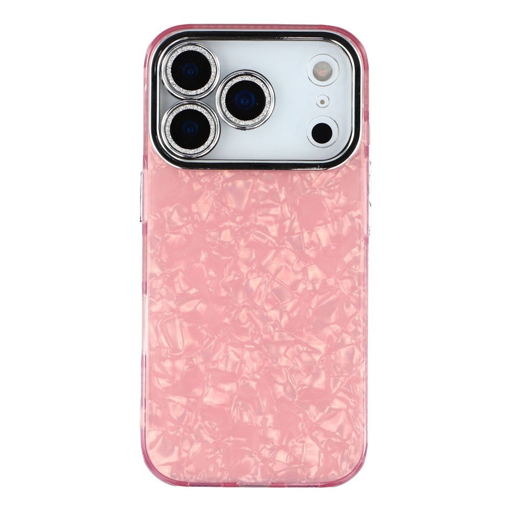 EIDERWOOD iPhone 17 Pro Max Hybrid Plastic Case with Built-in Camera Lens Protection - Pearlescent Pattern / Pink