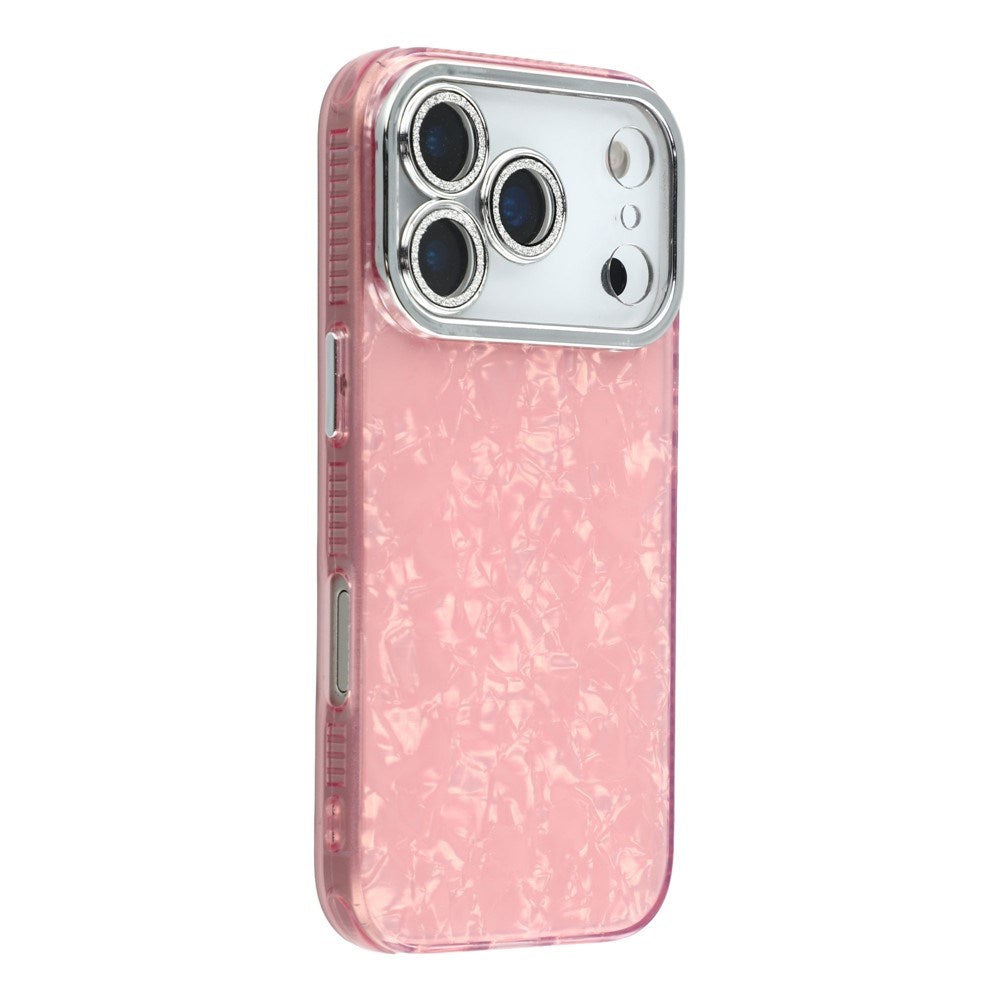 EIDERWOOD iPhone 17 Pro Max Hybrid Plastic Case with Built-in Camera Lens Protection - Pearlescent Pattern / Pink