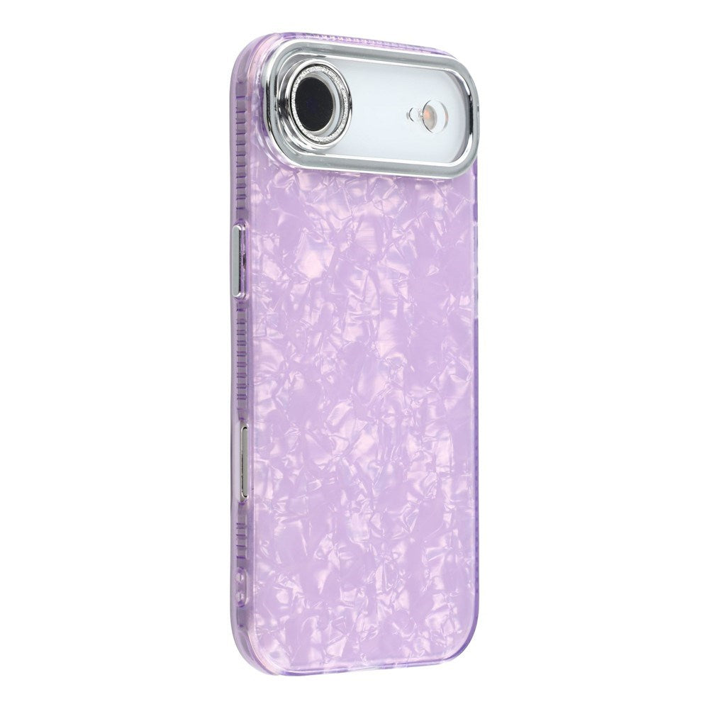 EIDERWOOD iPhone Air Hybrid Plastic Case with Built-in Camera Lens Protection - Pearlescent Pattern / Purple