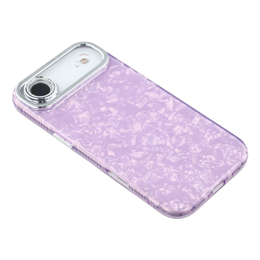 EIDERWOOD iPhone Air Hybrid Plastic Case with Built-in Camera Lens Protection - Pearlescent Pattern / Purple