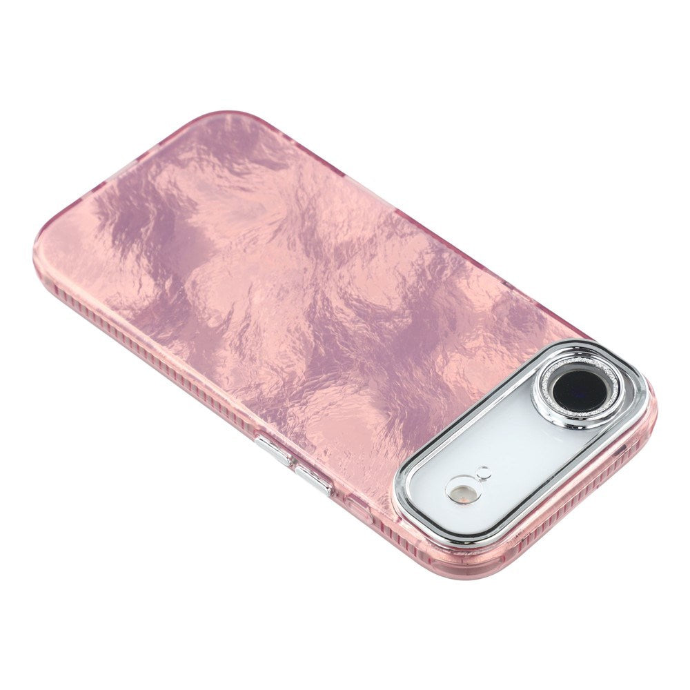 EIDERWOOD iPhone Air Hybrid Plastic Case with Built-in Camera Lens Protection - Foil Pattern / Pink
