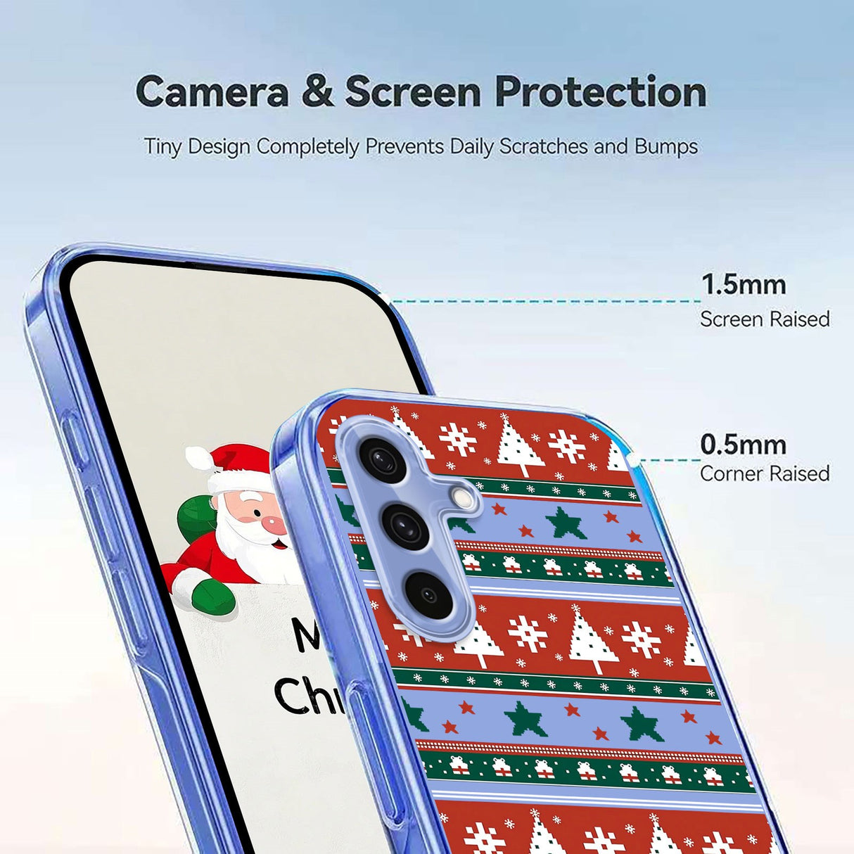 EIDERWOOD Samsung Galaxy A56 (5G) Flexible Plastic Christmas Case with Motif - Transparent / Pattern