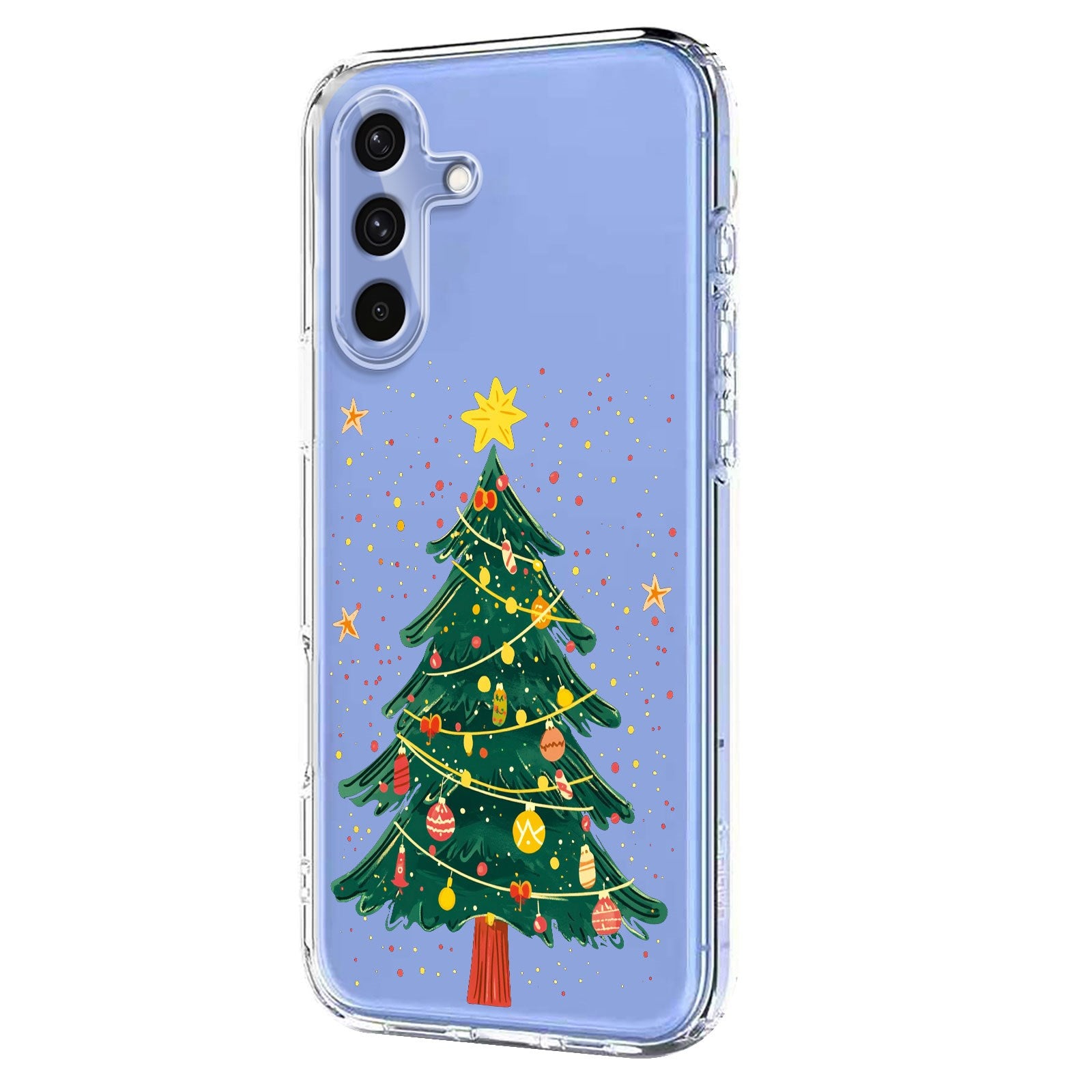 EIDERWOOD Samsung Galaxy A56 (5G) Flexible Plastic Christmas Case with Motif - Transparent / Christmas Tree