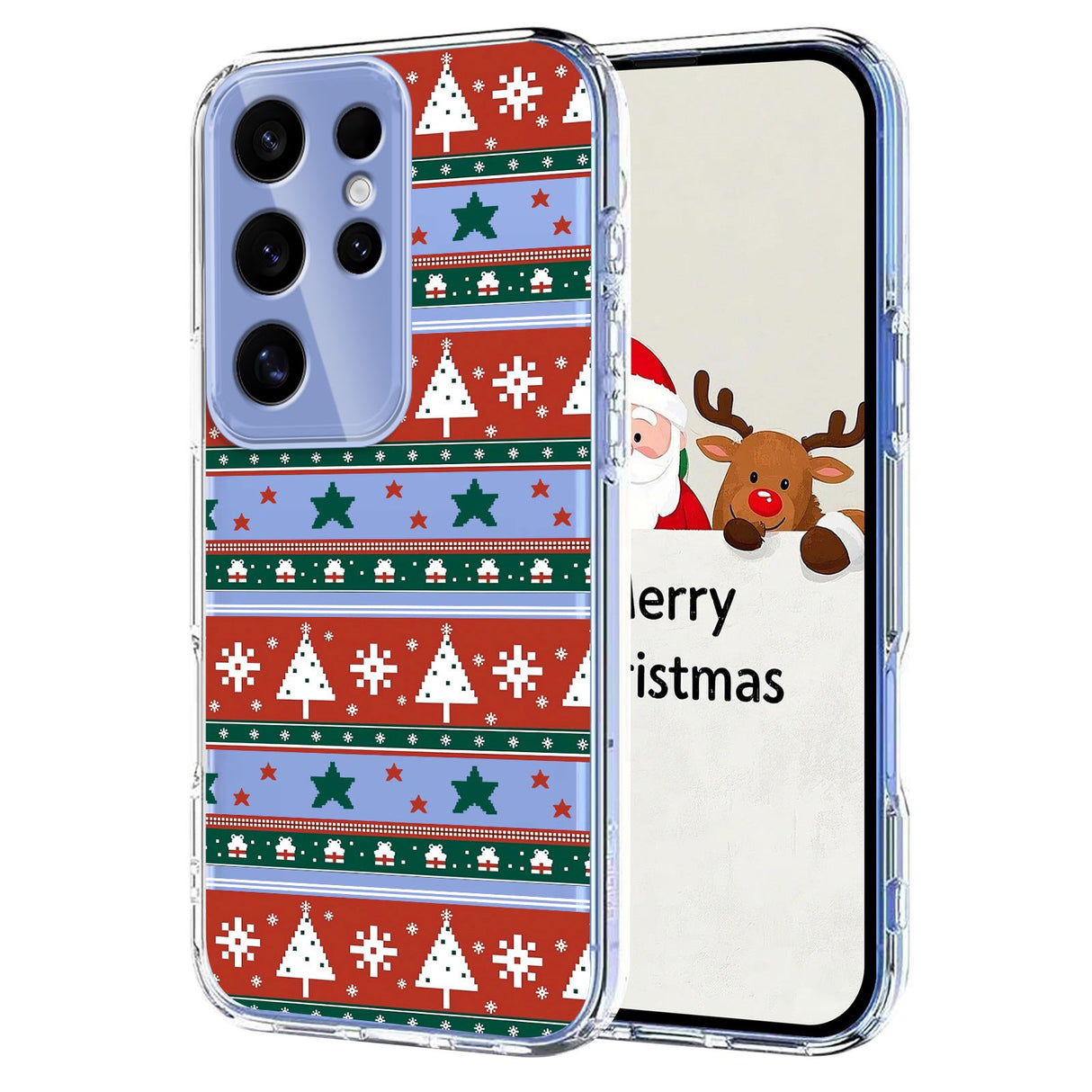 EIDERWOOD Samsung Galaxy S25 Ultra Flexible Plastic Christmas Case with Motif - Transparent / Pattern