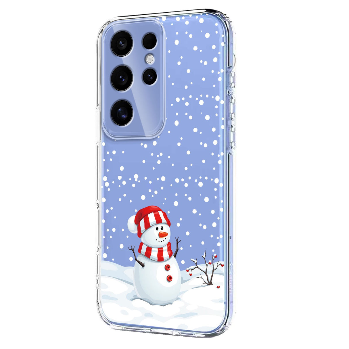 EIDERWOOD Samsung Galaxy S25 Ultra Flexible Plastic Christmas Case with Motif - Transparent / Snowman