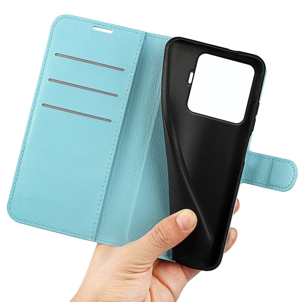 Xiaomi 15T Pro EIDERWOOD Faux Leather Flip Case with Cardholder & Stand Function - Blue