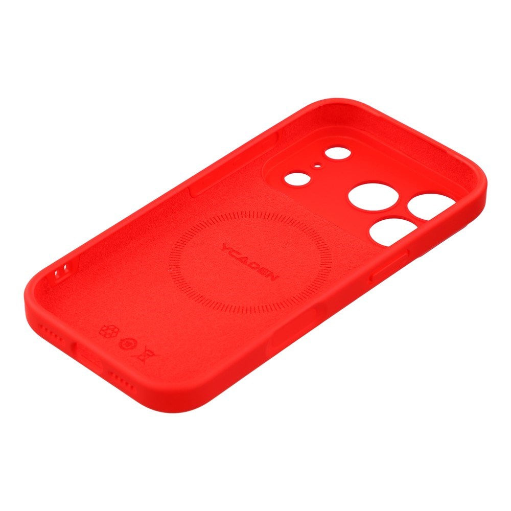 EIDERWOOD iPhone 17 Pro Max Flexible Plastic Case with Lined Inside - MagSafe Compatible - Red