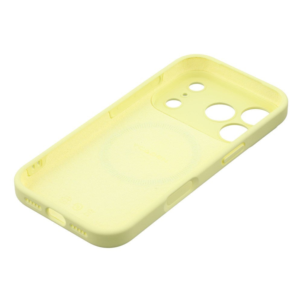 EIDERWOOD iPhone 17 Pro Flexible Plastic Case with Lined Inside - MagSafe Compatible - Yellow