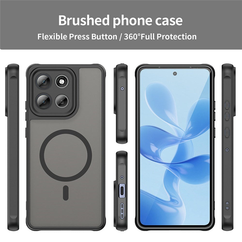 Motorola Moto G86 Power EIDERWOOD Hybrid Plastic Case - MagSafe Compatible - Black