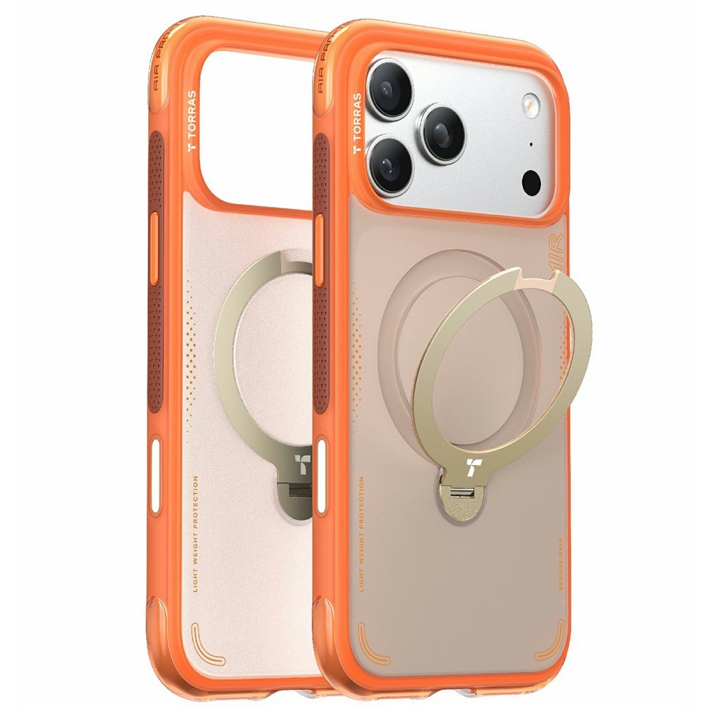 iPhone 17 Pro TORRAS Ostand Q3 Air Case with Kickstand - MagSafe Compatible - Orange