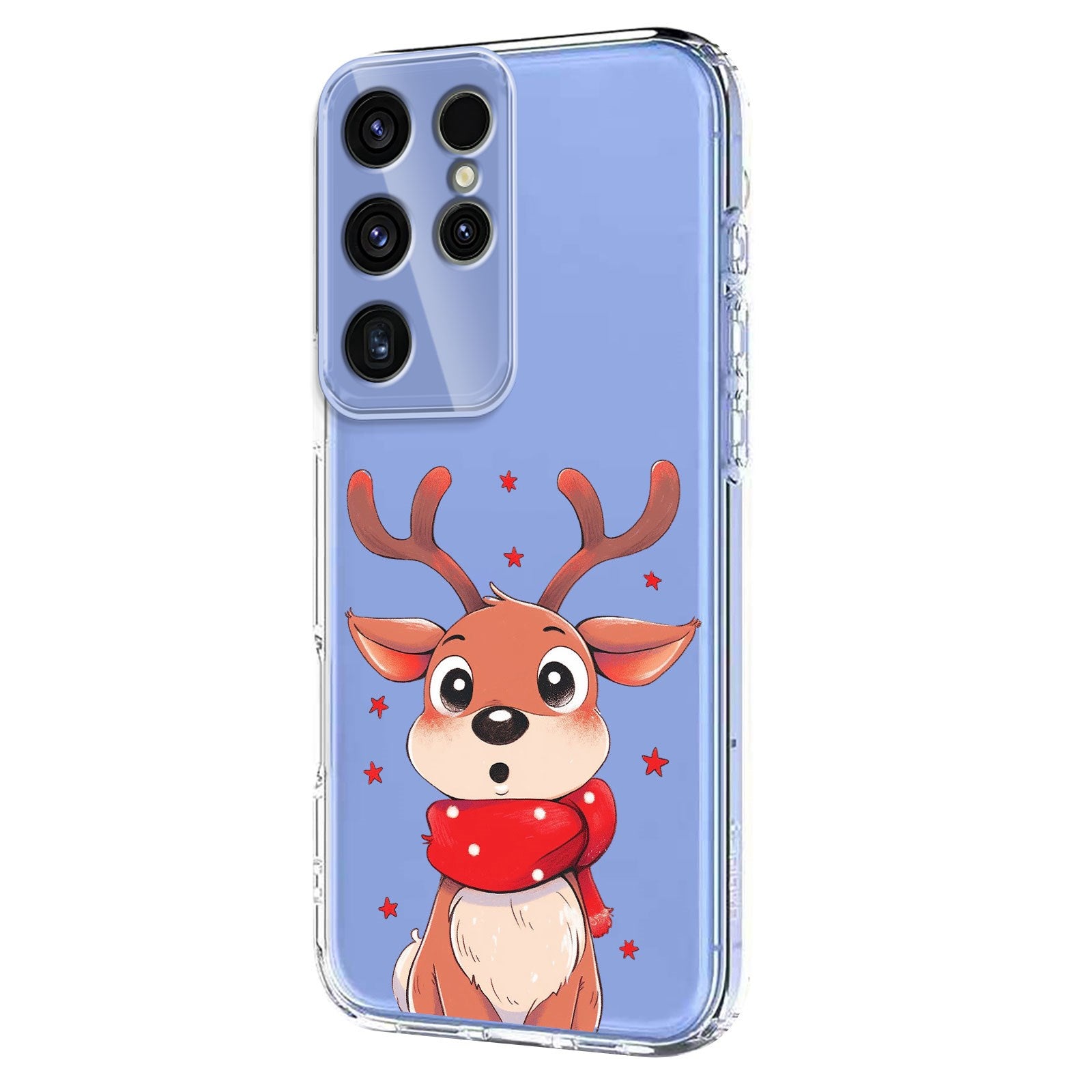 EIDERWOOD Samsung Galaxy S23 Ultra Flexible Plastic Christmas Case with Motif - Transparent / Reindeer
