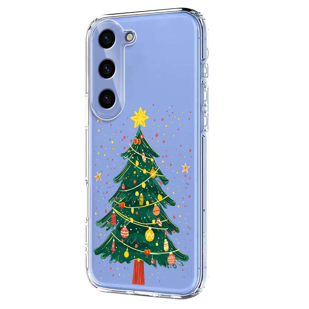 EIDERWOOD Samsung Galaxy S23 Flexible Plastic Christmas Case with Motif - Transparent / Christmas Tree