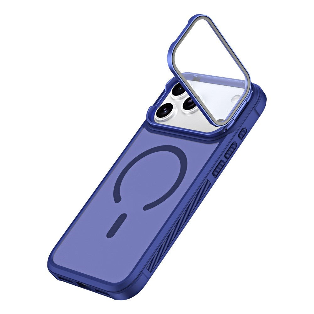 iPhone 18 Pro / 17 Pro EIDERWOOD Hybrid Plastic Case with Camera Case & Stand Function - MagSafe Compatible - Blue