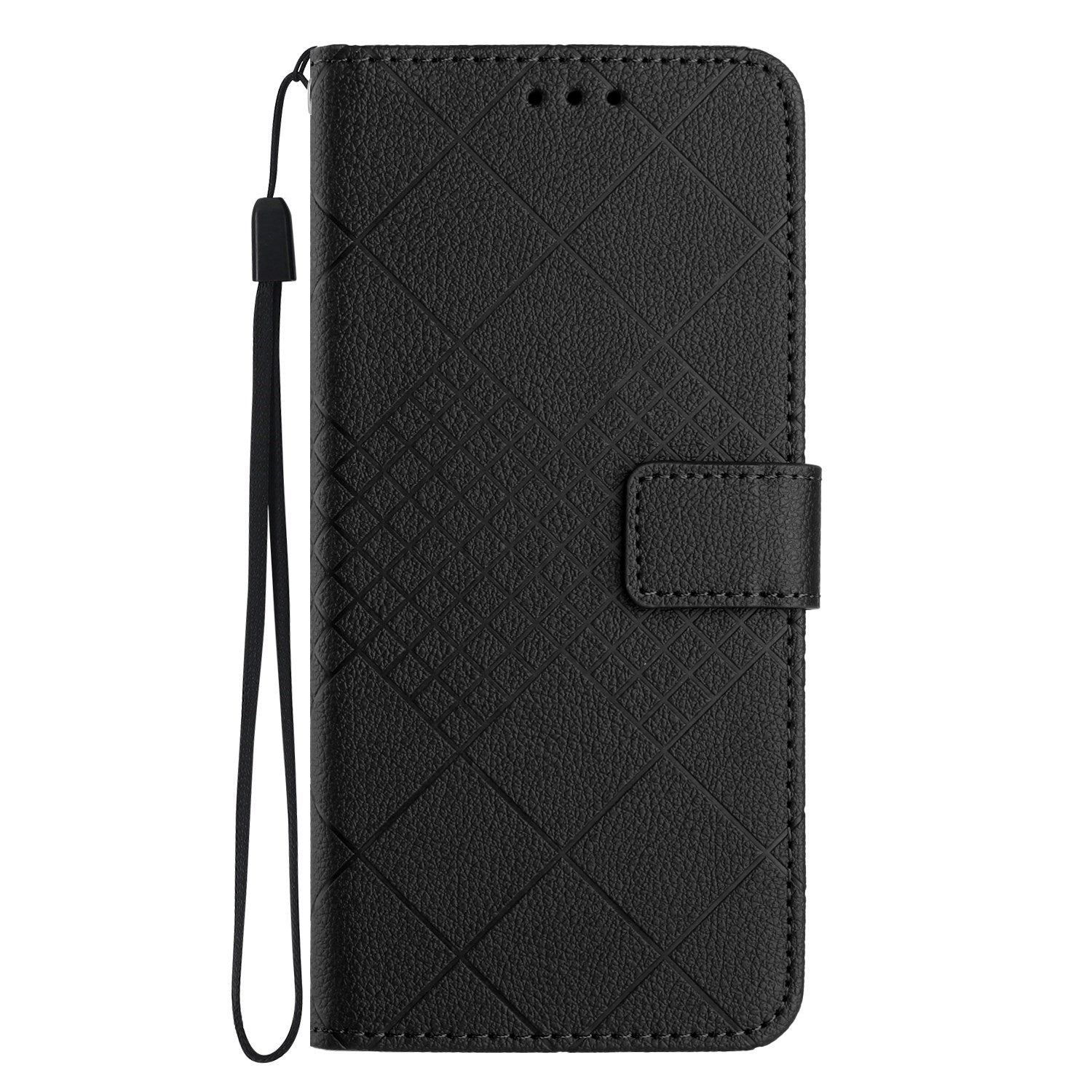 EIDERWOOD OnePlus 15 Faux Leather Flip Case with Imprint - Black