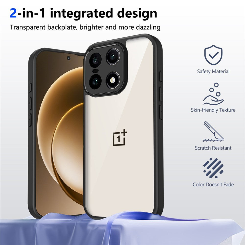 EIDERWOOD OnePlus 15 Flexible Plastic Case - Transparent/Black