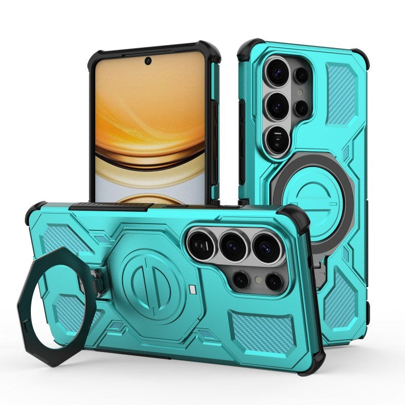 Samsung Galaxy S26 Ultra Tough Case with Kickstand - incl. 2 x Screen Protector - Turquoise