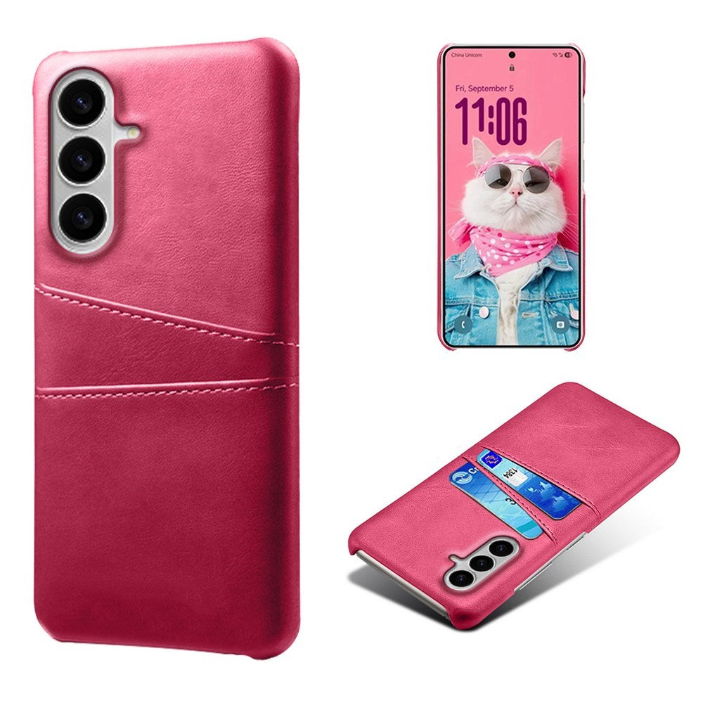 Samsung Galaxy S26 / S26 Pro EIDERWOOD Faux Leather Case with Card Holder - Pink