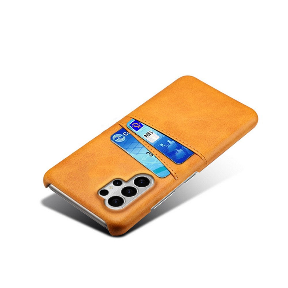 Samsung Galaxy S26 Ultra EIDERWOOD Faux Leather Case with Card Holder - Orange