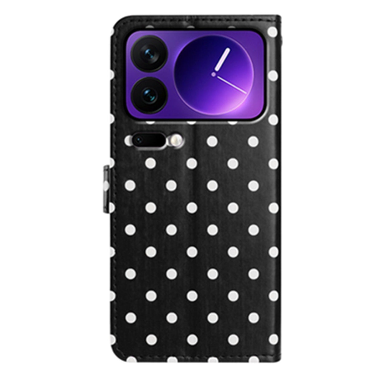 EIDERWOOD Xiaomi 17 Pro Max Faux Leather Flip Case w. Polka Design - Black