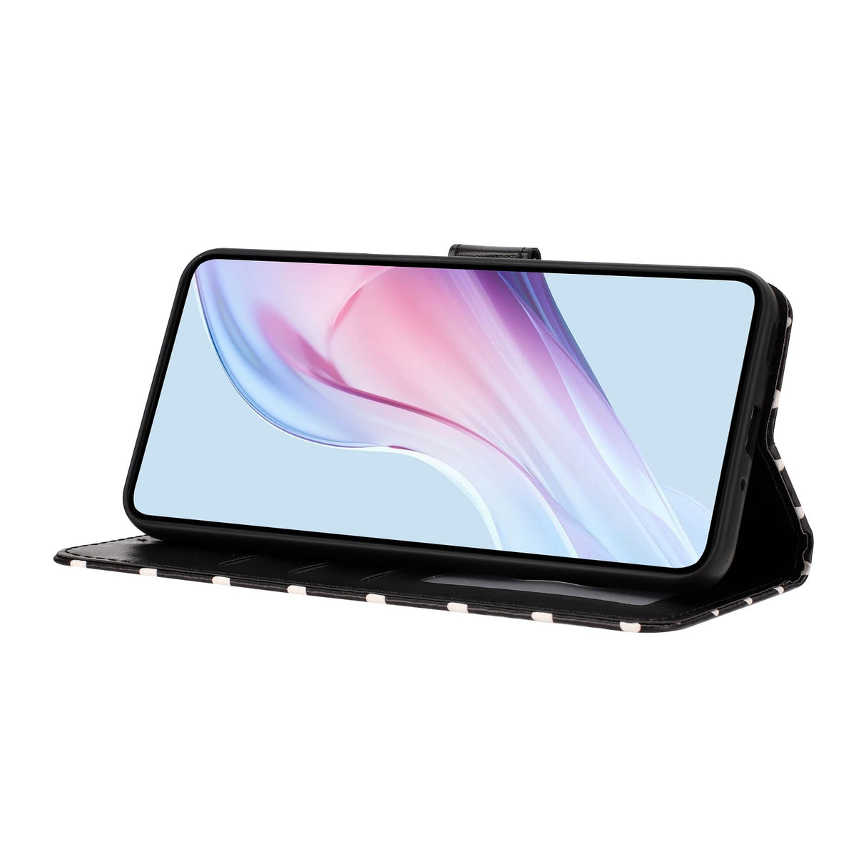 EIDERWOOD Xiaomi 17 Pro Max Faux Leather Flip Case w. Polka Design - Black