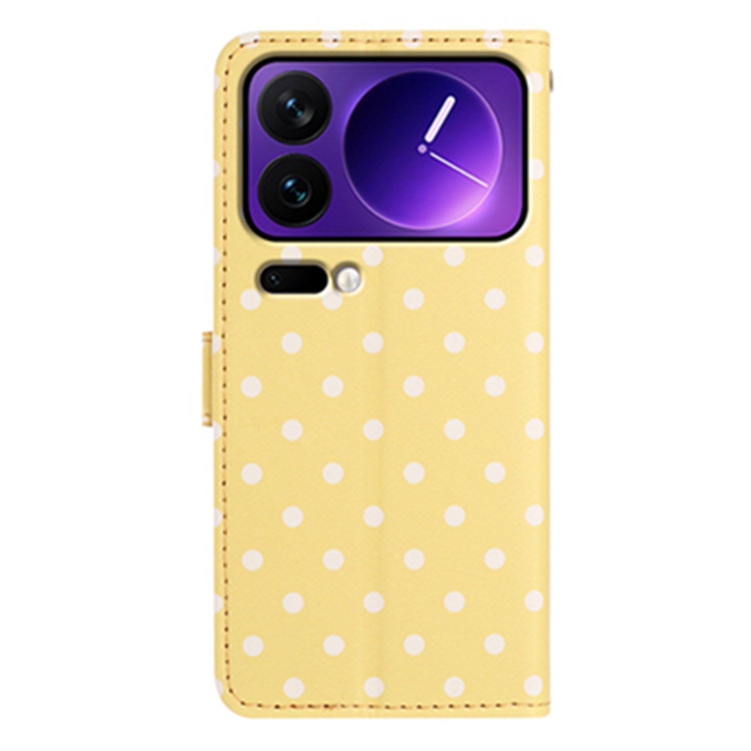 EIDERWOOD Xiaomi 17 Pro Max Faux Leather Flip Case w. Polka Design - Yellow