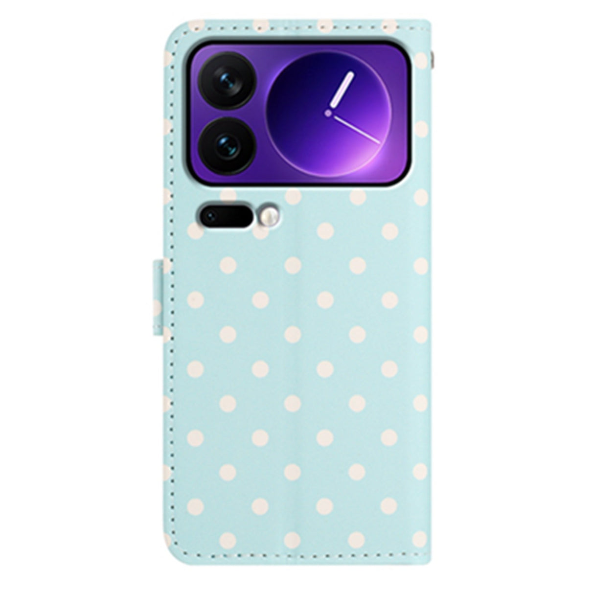EIDERWOOD Xiaomi 17 Pro Max Faux Leather Flip Case w. Polka Design - Blue