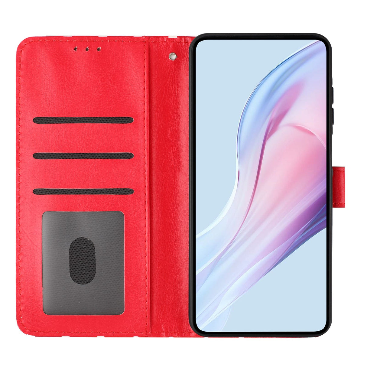 EIDERWOOD Xiaomi 17 Pro Max Faux Leather Flip Case w. Polka Design - Red