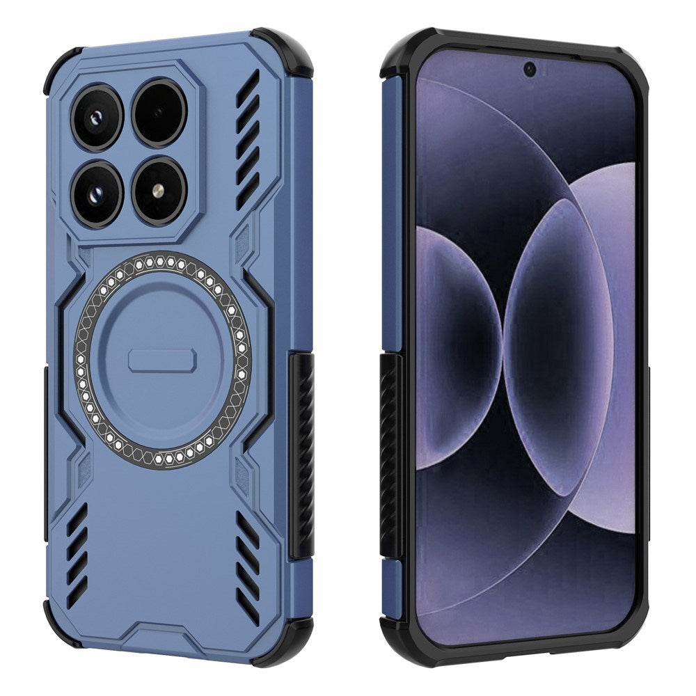 Xiaomi 17 EIDERWOOD Tough Hybrid Case w. Heat Dissipation - Blue