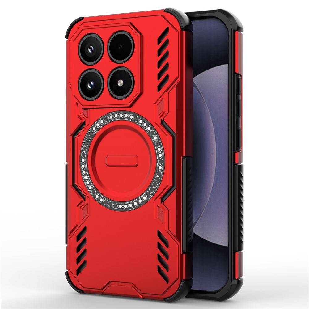 Xiaomi 17 EIDERWOOD Tough Hybrid Case w. Heat Dissipation - Red