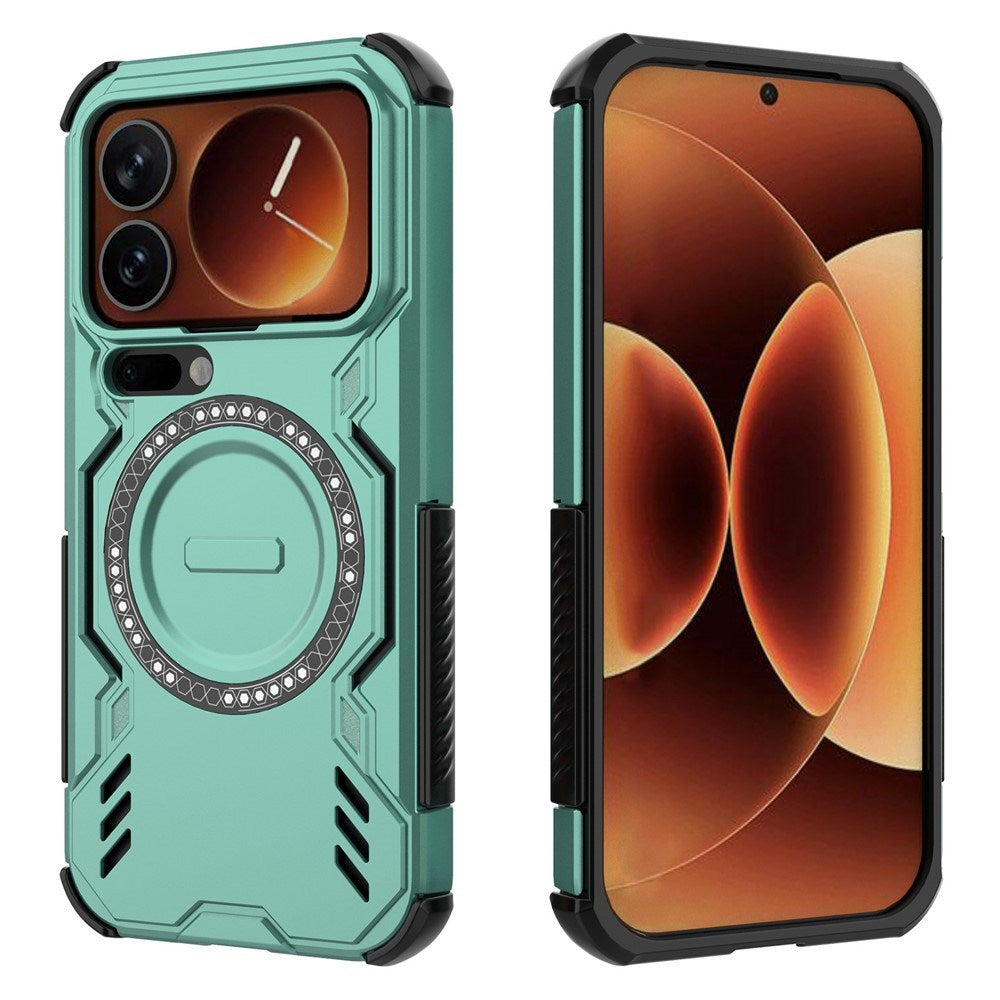 Xiaomi 17 Pro EIDERWOOD Tough Hybrid Case w. Heat Dissipation - Green