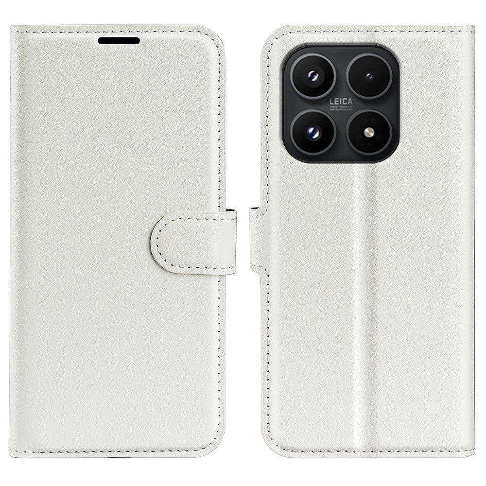Xiaomi 17 EIDERWOOD Litchi Texture Leather Flip Case w. Wallet - White
