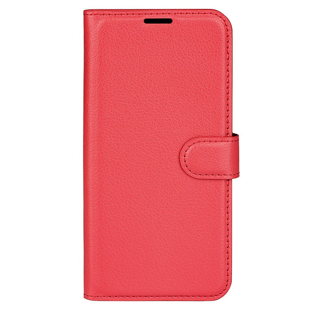 Xiaomi 17 EIDERWOOD Litchi Texture Leather Flip Case w. Wallet - Red