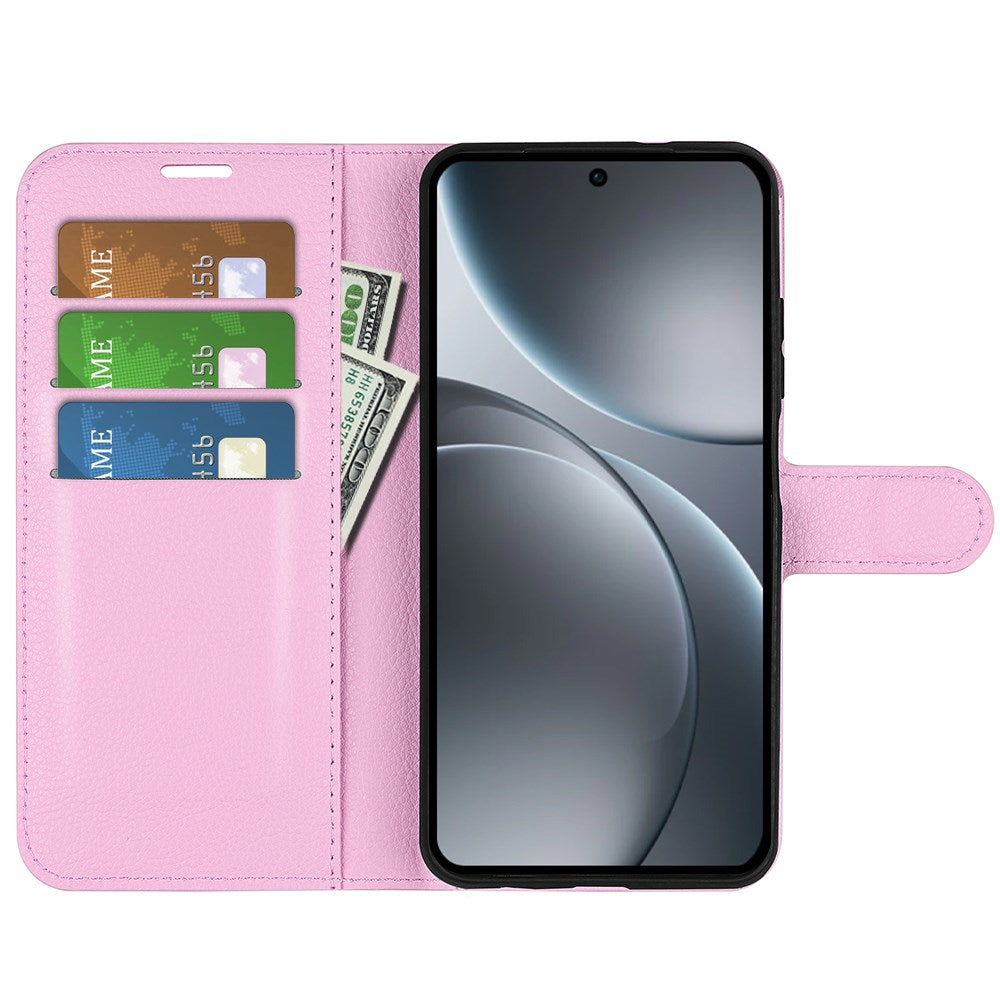 EIDERWOOD Oppo Find X9 Pro Faux Leather Flip Case with Cardholder & Stand Function - Pink