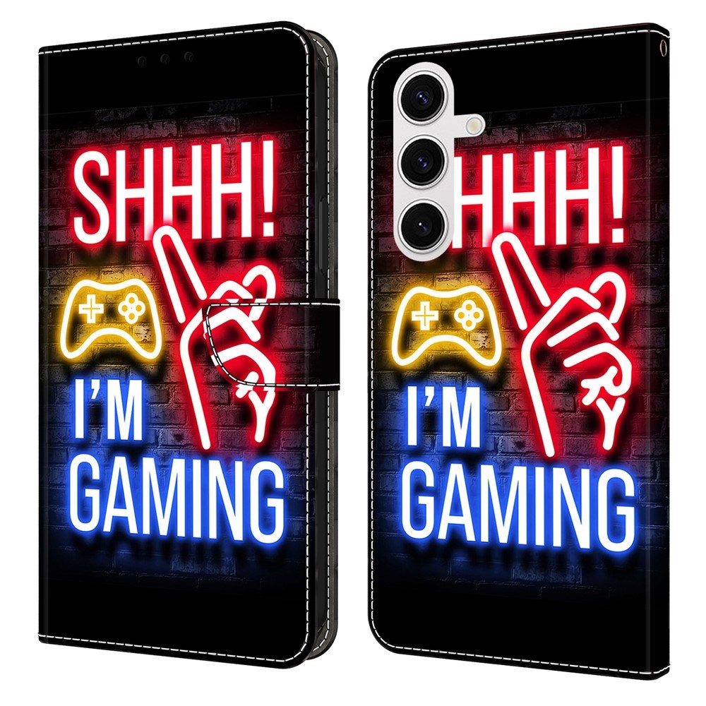 Samsung Galaxy S26 / S26 Pro EIDERWOOD Faux Leather Flip Case with Print - Neon