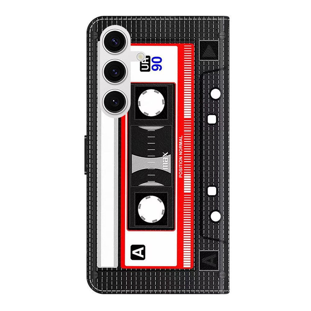 Samsung Galaxy S26+ (Plus) EIDERWOOD Faux Leather Flip Case with Print - Cassette Tape