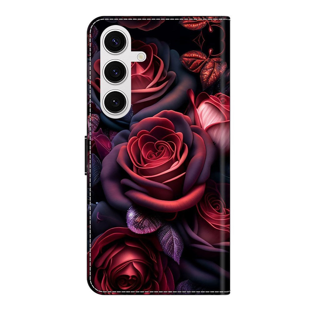 Samsung Galaxy S26+ (Plus) EIDERWOOD Faux Leather Flip Case with Print - Roses