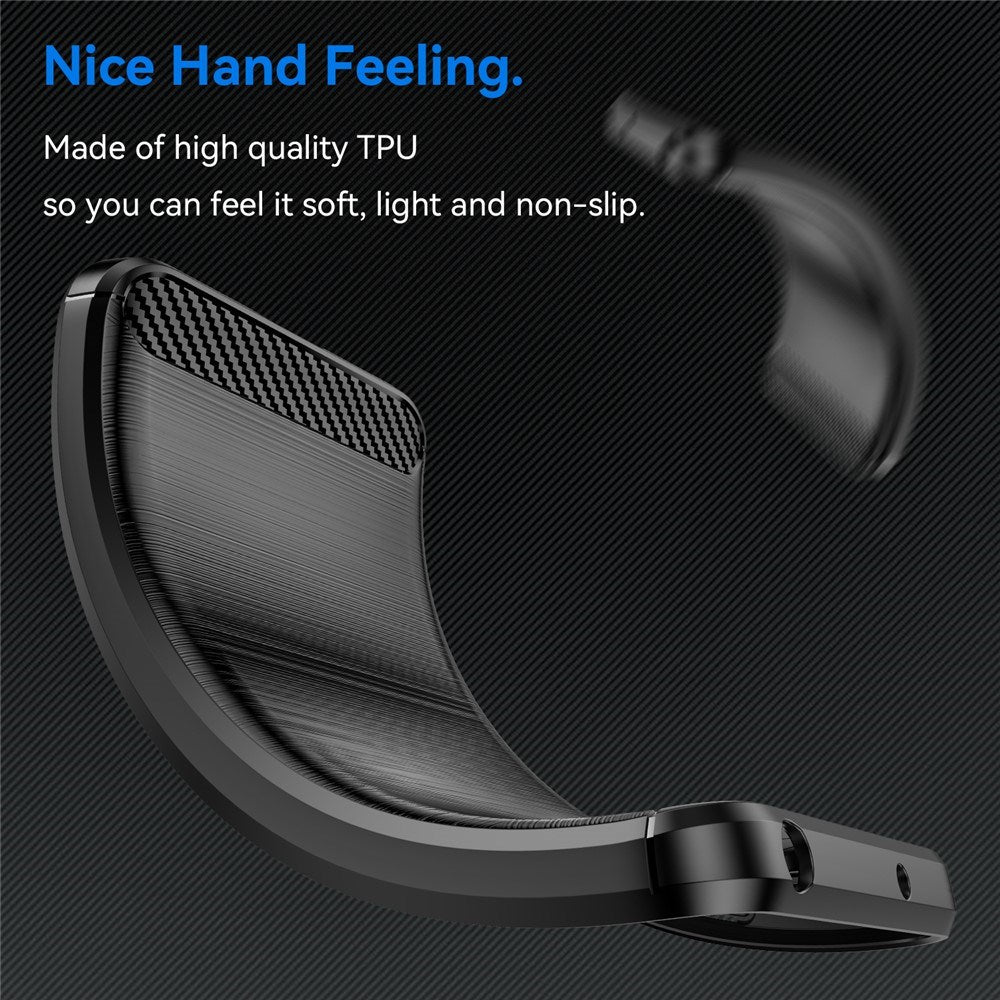 Honor Magic8 Pro EIDERWOOD Brushed Carbon Fiber Flexible Plastic Case - Black