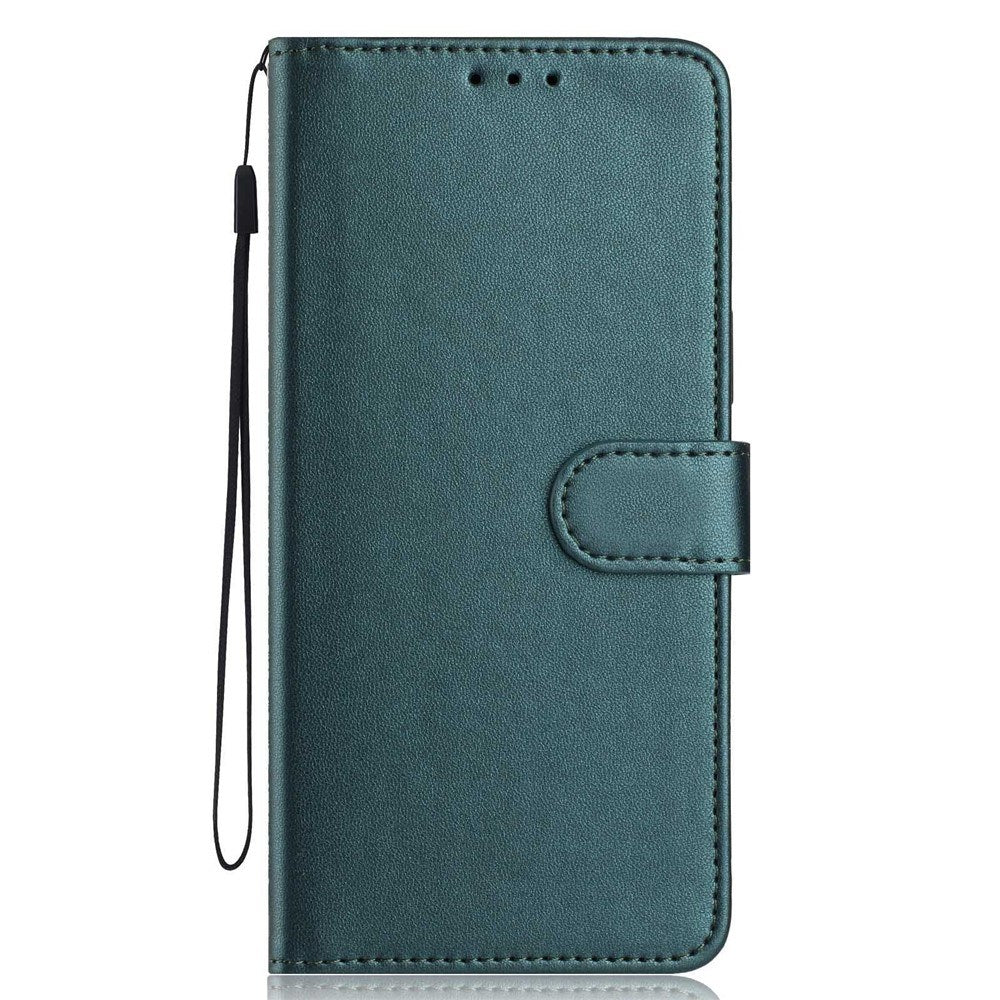 Google Pixel 10a EIDERWOOD Faux Leather Flip Case with Strap & Fold-Out Card Holder – Green