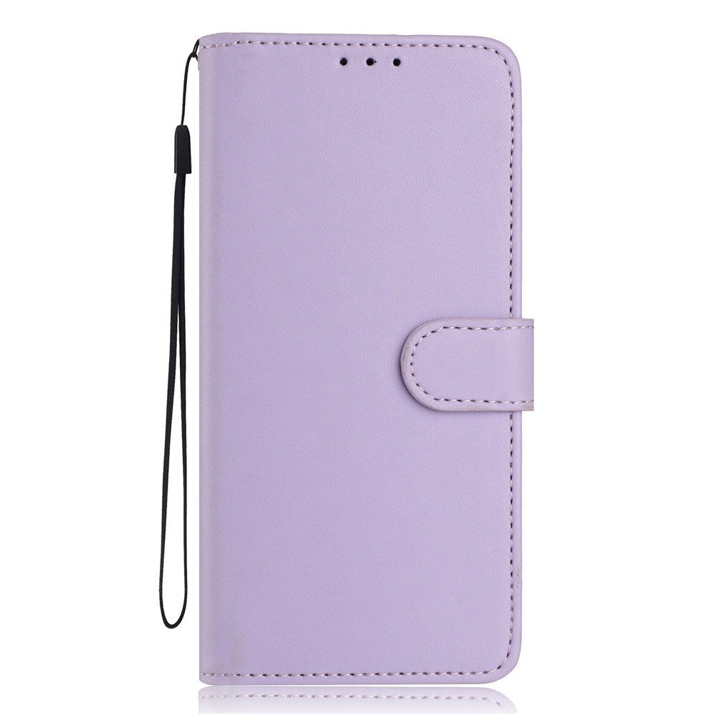 Google Pixel 10a EIDERWOOD Faux Leather Flip Case with Strap & Fold-Out Card Holder – Purple