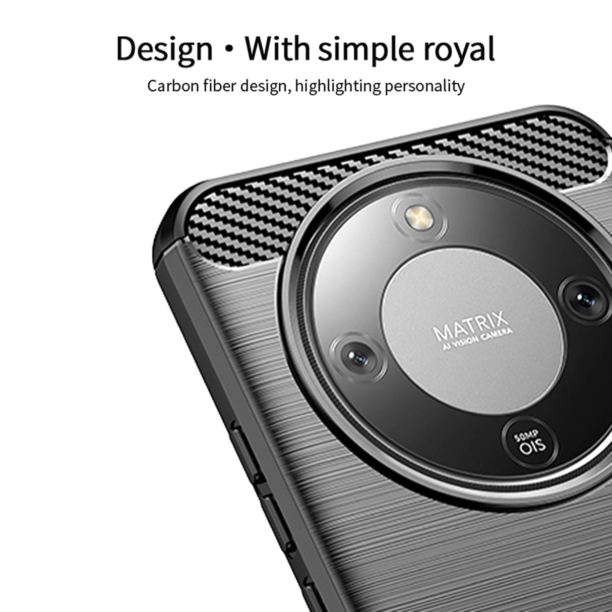 Honor Magic8 Lite MOFI Brushed Carbon Fiber Plast Case - Blue