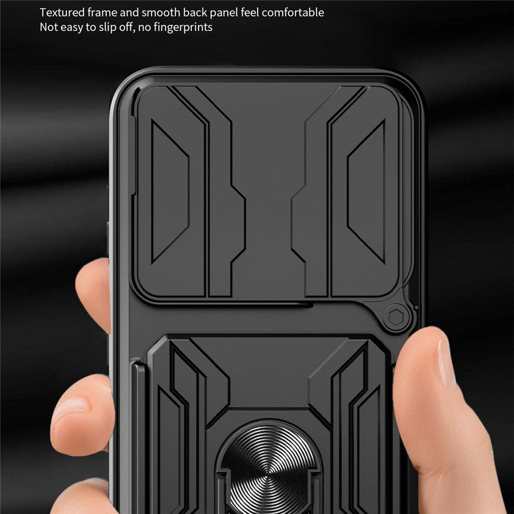 OPPO Find X9 Pro EIDERWOOD Tough Case with 360° Rotatable Camslider / Kickstand / Card Holder - Rose Gold