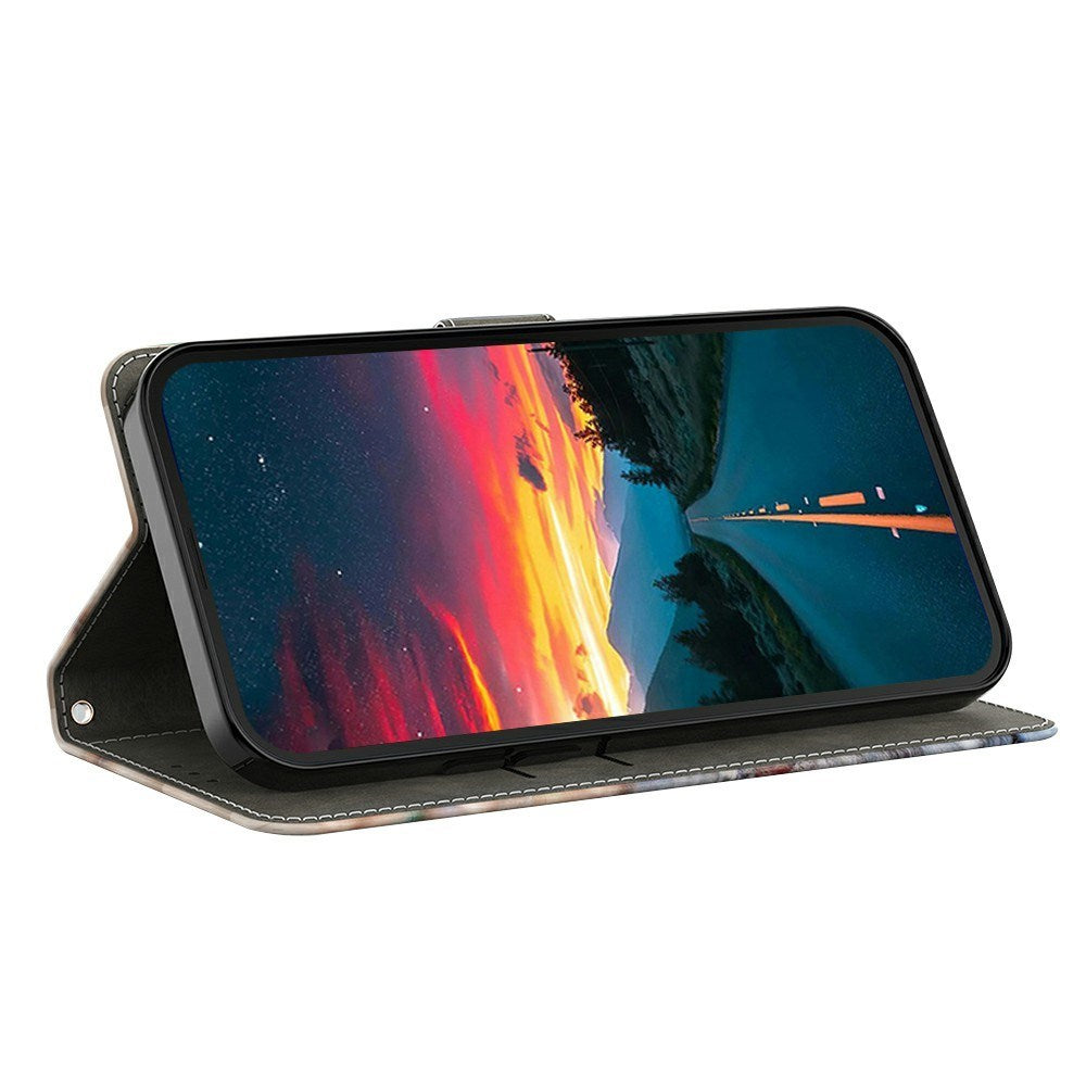 Samsung Galaxy A37 EIDERWOOD Flip Case with Card Holder & Stand Function - "Don't Touch My Phone"