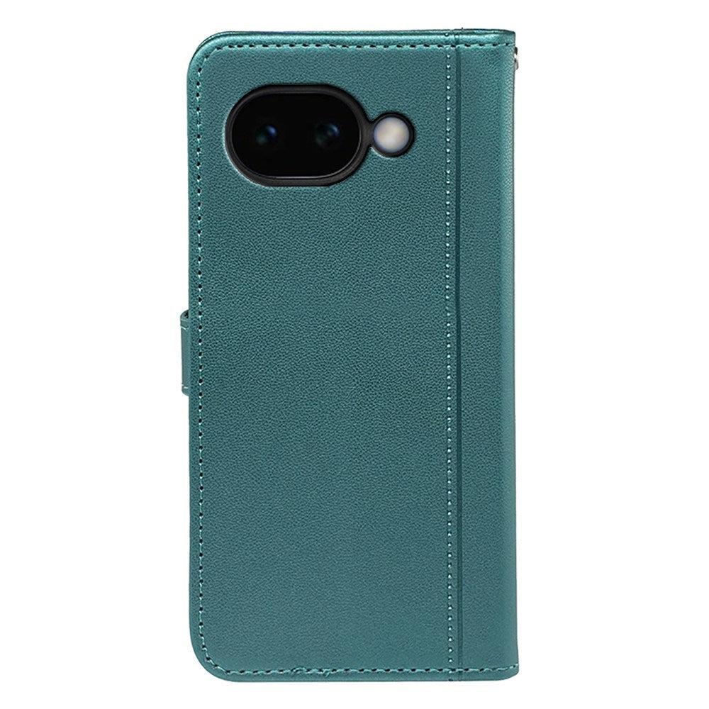 Google Pixel 10a EIDERWOOD Faux Leather Flip Case with Card Holder & Stand Function – Green