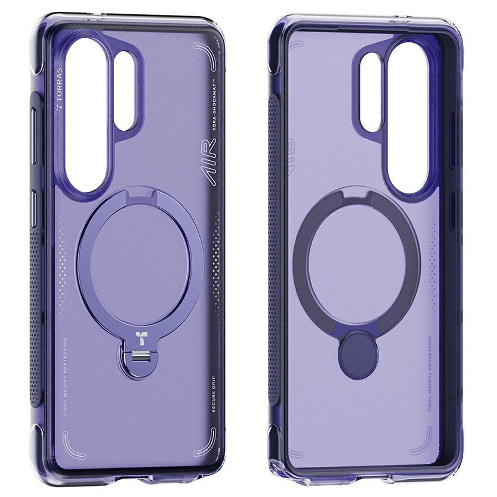 Samsung Galaxy S26 Ultra TORRAS Ostand Q3 Air Hybrid Plastic Case with Kickstand – MagSafe Compatible – Purple