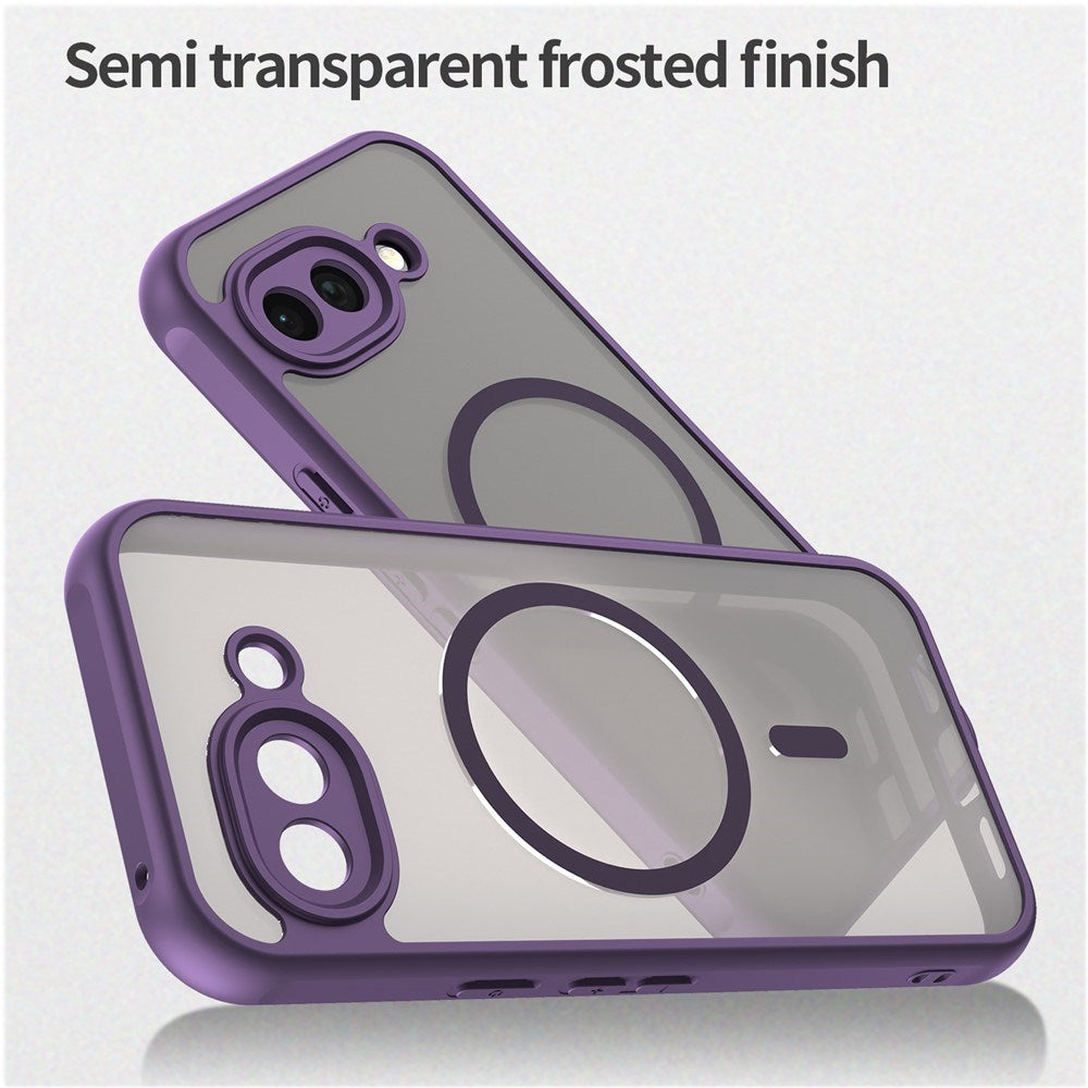 Google Pixel 10a EIDERWOOD Matte Hybrid Plastic Case - MagSafe Compatible - Purple