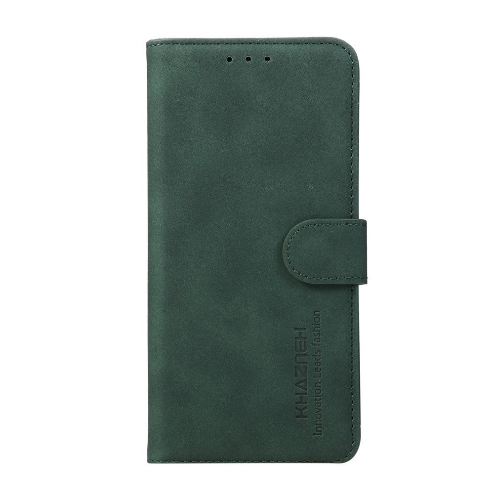 Samsung Galaxy A57 Faux Leather Flip Case with Card Holder - Dark Green