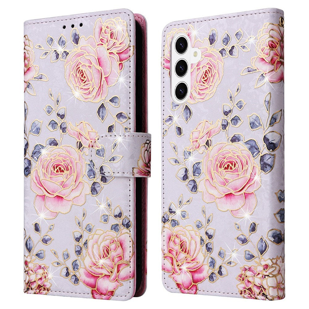 Samsung Galaxy S26 / S26 Pro EIDERWOOD Faux Leather Flip Case with Flowers - Roses