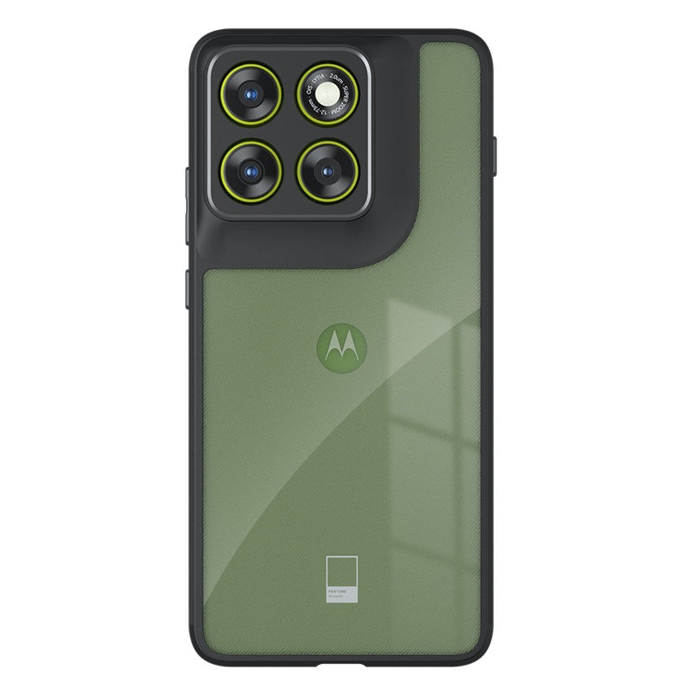 Motorola Edge 70 Max EIDERWOOD Shock Absorbing Hybrid Case - MagSafe Compatible - Transparent / Black