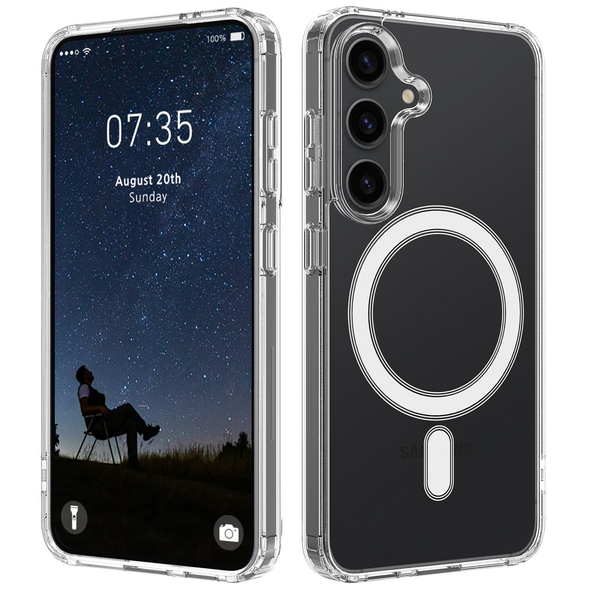 Samsung Galaxy S26+ (Plus) EIDERWOOD Flexible Plastic Case – MagSafe Compatible – Transparent